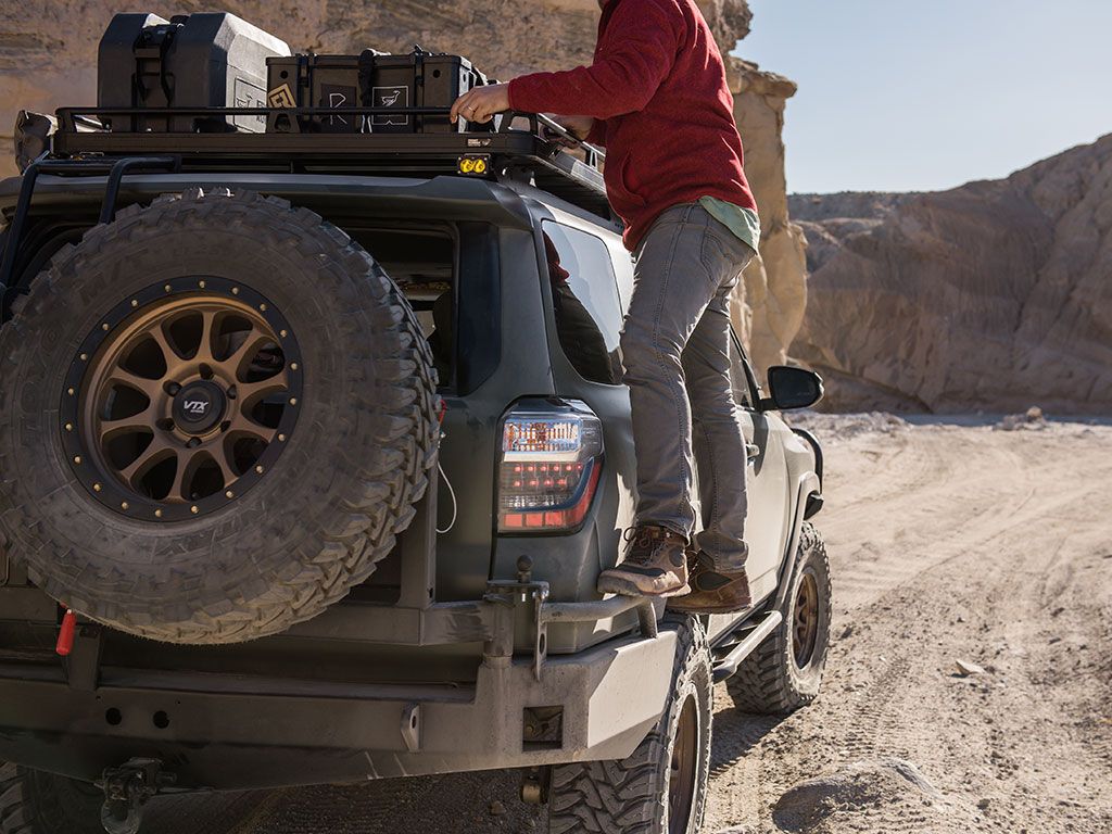 Overland roof-rack loadout in the Karoo
